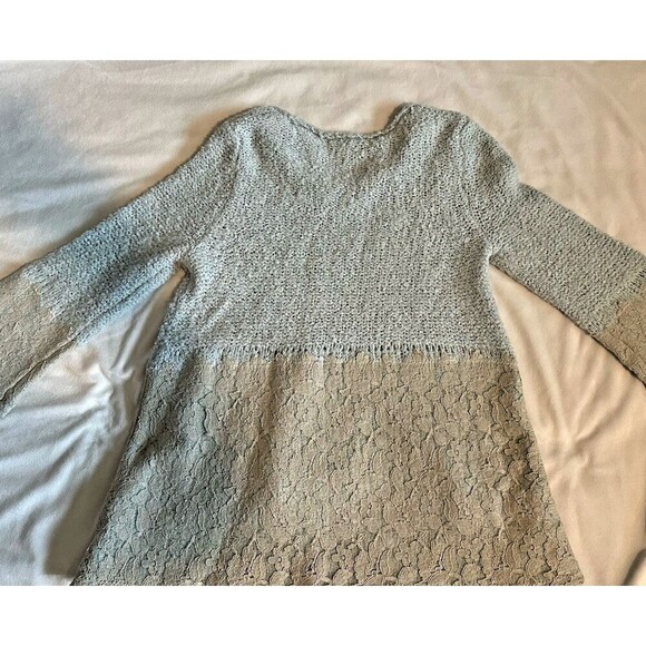 ANTHROPOLOGIE ALPACA & LACE PULLOVER SWEATER BY KNITTED & KNOTTED SZ S - Picture 14 of 14